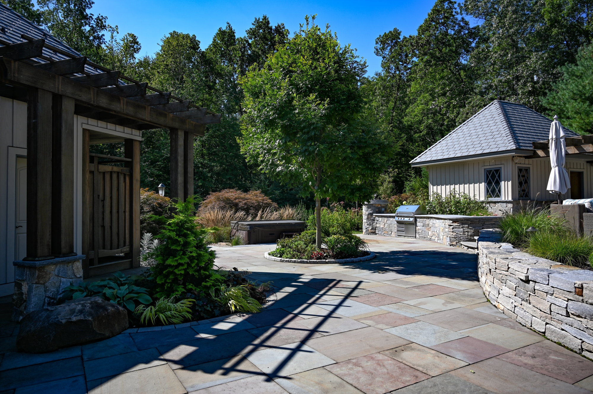 Backyard Stone Work - Landscape Design and Construction - Hampden County MA